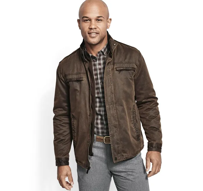JohnstonandMurphy Coats Jackets and Vests Antique Cotton Jacket Brown 8211 Men JohnstonandMurphy Coats Jackets and Vests Antique Cotton Jacket Brown 8211 Men