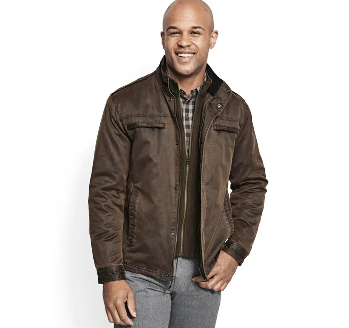 JohnstonandMurphy Coats Jackets and Vests Antique Cotton Jacket Brown 8211 Men JohnstonandMurphy Coats Jackets and Vests Antique Cotton Jacket Brown 8211 Men