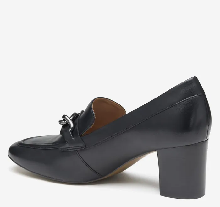 JohnstonandMurphy Mules and Loafers Eleanor Chain Loafer Black Calfskin 8211 Women