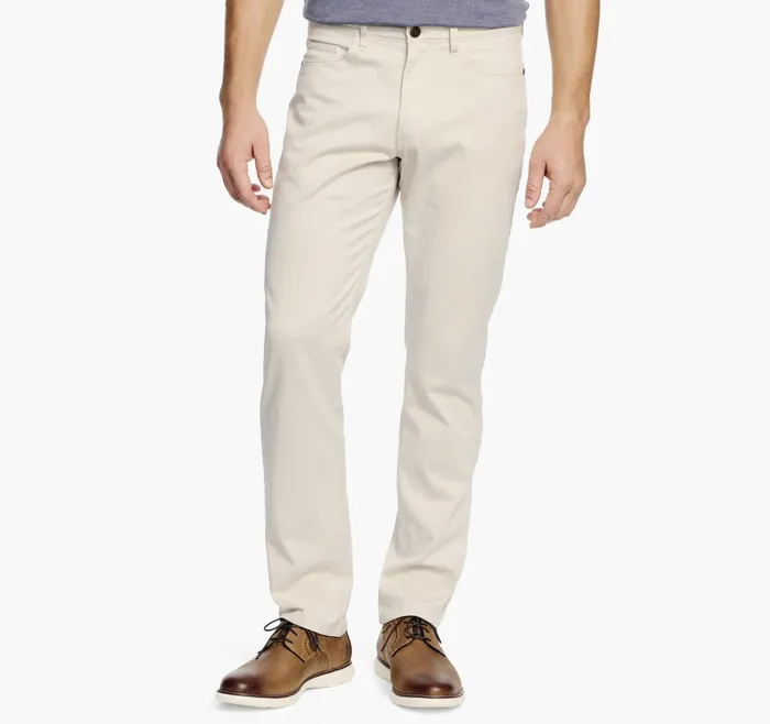 JohnstonandMurphy Pants and Jeans FivePocket Pants Stone 8211 Men