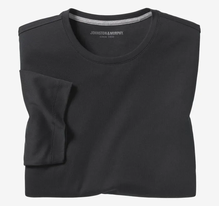 JohnstonandMurphy Polos and Tees Essential Tee Black 8211 Men
