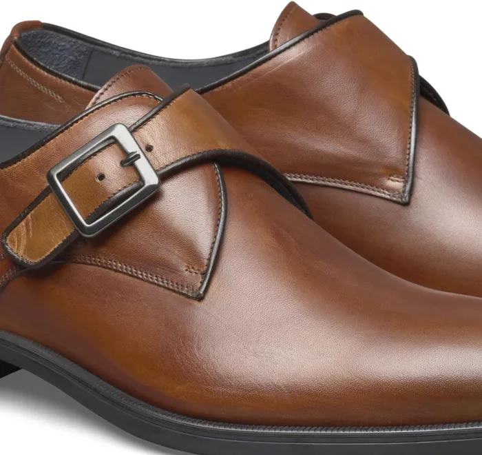 JohnstonandMurphy SlipOns and Loafers Flynch Monk Strap Tan Italian Calfskin 8211 Men JohnstonandMurphy SlipOns and Loafers Flynch Monk Strap Tan Italian Calfskin 8211 Men
