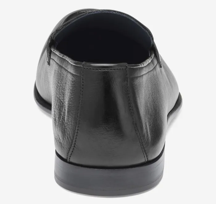 JohnstonandMurphy SlipOns and Loafers Taylor Penny Loafer Black Italian Calfskin 8211 Men