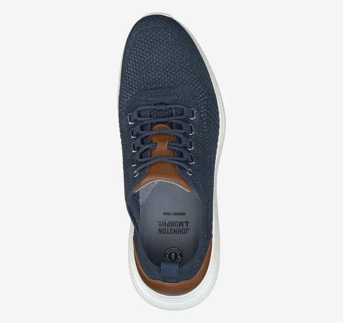 JohnstonandMurphy Sneakers Amherst Knit UThroat Navy Knit 8211 Men