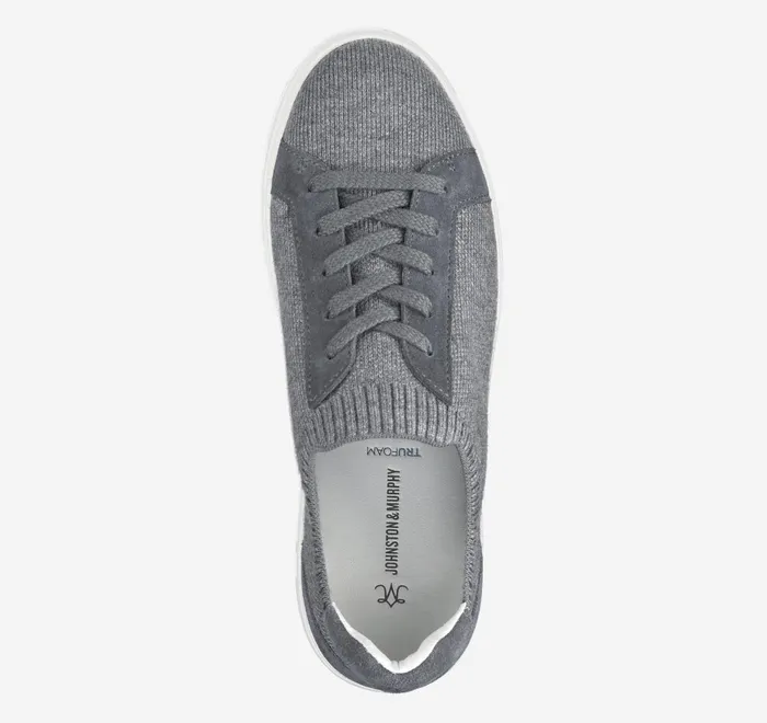 JohnstonandMurphy Sneakers Cammie Knit LaceUp Gray Knit 8211 Women JohnstonandMurphy Sneakers Cammie Knit LaceUp Gray Knit 8211 Women