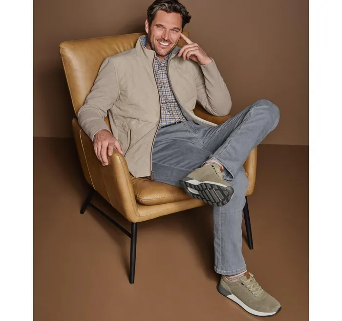JohnstonandMurphy Sweaters and Knits Quilted FullZip Tan 8211 Men JohnstonandMurphy Sweaters and Knits Quilted FullZip Tan 8211 Men
