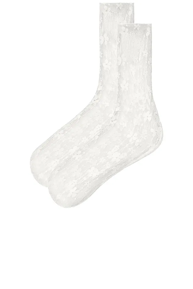 Jolene Lace Socks White Women Lovers Friends Accessories