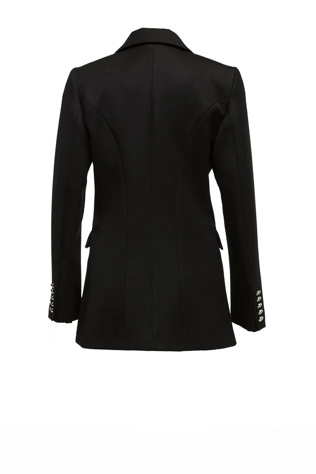 Jubilee Double Breasted Blazer Black Twill Women Holland Cooper Jackets Jubilee Double Breasted Blazer Black Twill Women Holland Cooper Jackets