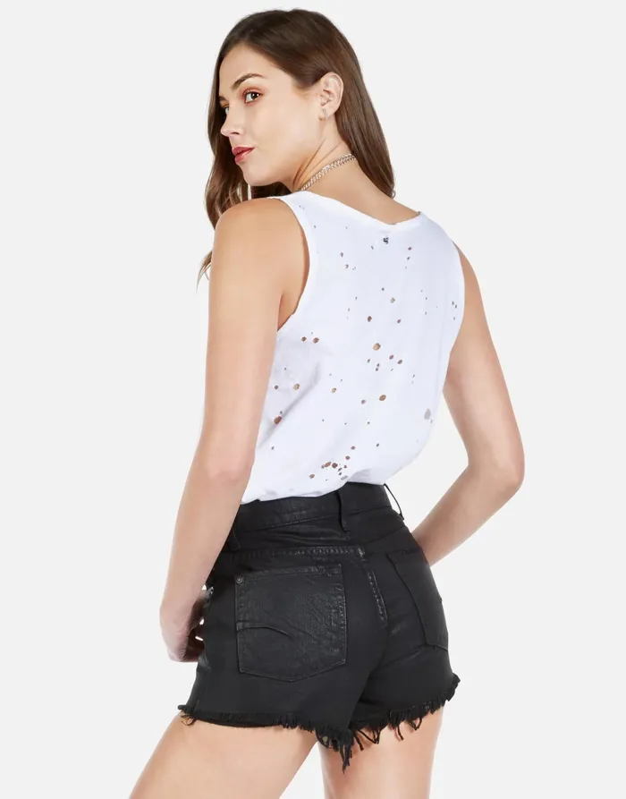 Julianna Skull Yin Yang White Women039s Lauren Moshi Tanks