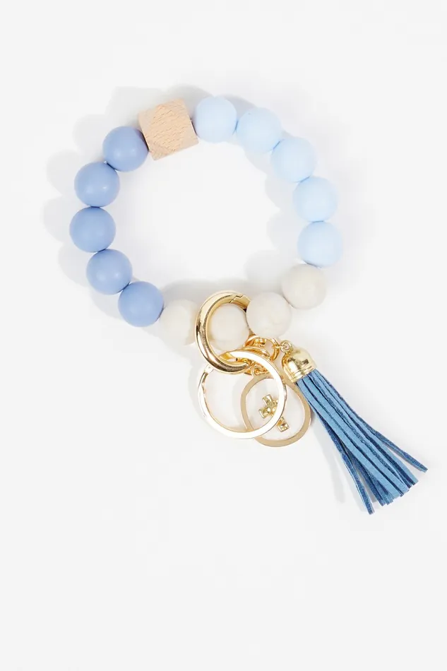 Keychains Women Altar8217d State Marble Color Block Rubber Bead Keychain