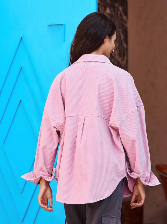 Kick Back 8211 Corduroy Shacket Mauve Orchid Women Roxy Shirts