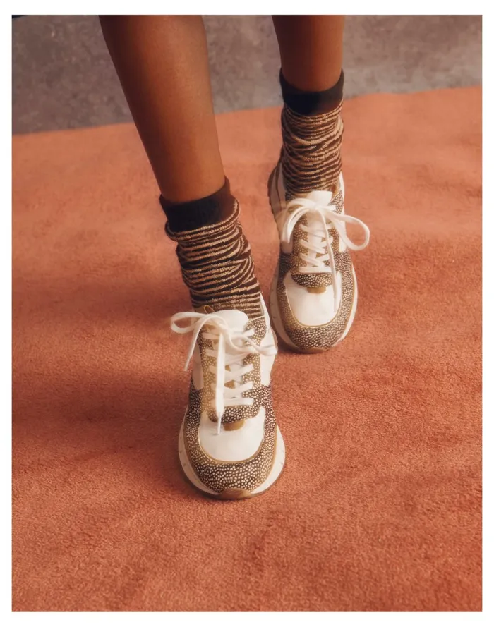 Kickoff Trainer Sneakers In Leather And Spot Mix Calf Hair Olive Grove Multi Women Madewell Sneakers Kickoff Trainer Sneakers In Leather And Spot Mix Calf Hair Olive Grove Multi Women Madewell Sneakers
