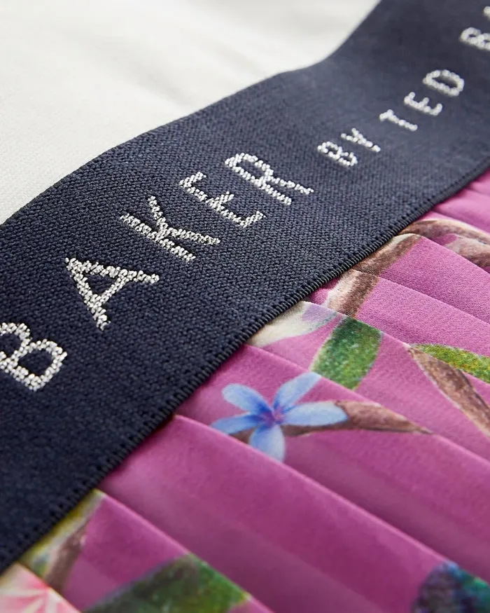 Kids ADOREY 8211 Branded Floral Skirt Mockable Dress Plum Ted Baker Dresses Kids ADOREY 8211 Branded Floral Skirt Mockable Dress Plum Ted Baker Dresses