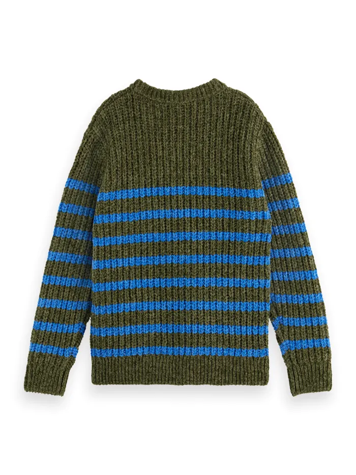 Kids CHENILLE KNIT PULLOVER Military Scotch and Soda Knitwear