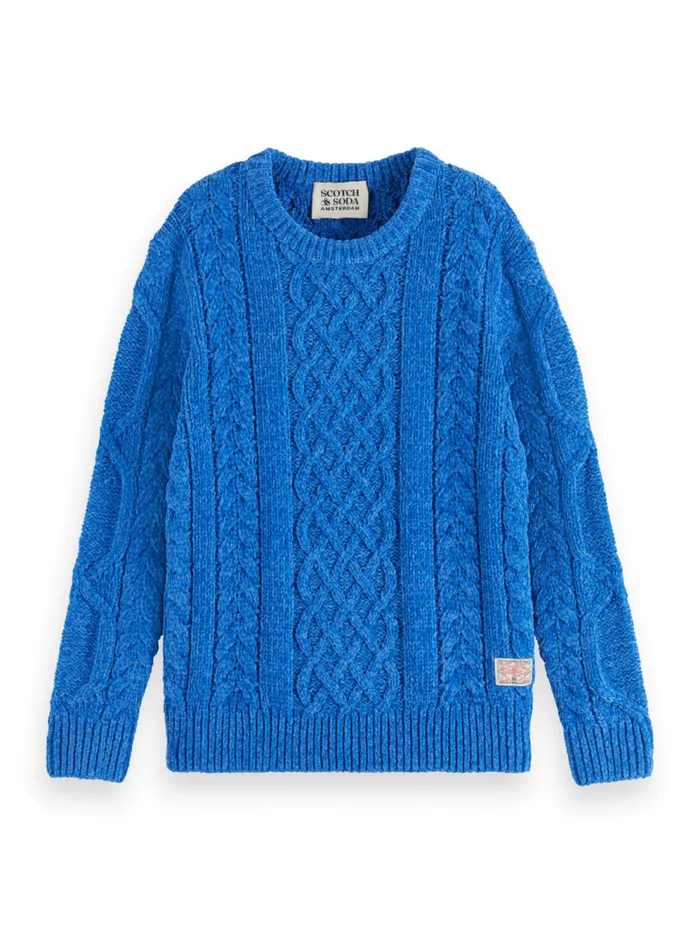 Kids CHENILLE KNIT PULLOVER Military Scotch and Soda Knitwear