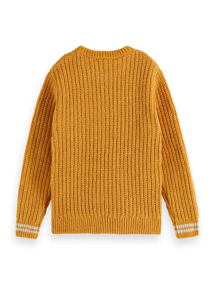 Kids CHENILLE KNIT PULLOVER Military Scotch and Soda Knitwear