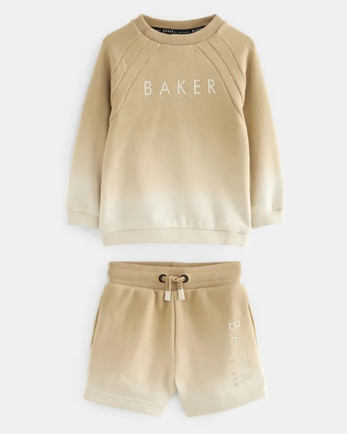 Kids CHESSUM 8211 Ombre Cotton Sweatshirt And Shorts Set Nude Ted Baker Sets and Outfits Kids CHESSUM 8211 Ombre Cotton Sweatshirt And Shorts Set Nude Ted Baker Sets and Outfits