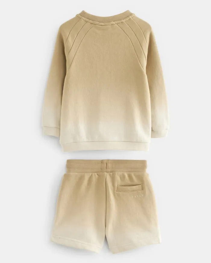 Kids CHESSUM 8211 Ombre Cotton Sweatshirt And Shorts Set Nude Ted Baker Sets and Outfits Kids CHESSUM 8211 Ombre Cotton Sweatshirt And Shorts Set Nude Ted Baker Sets and Outfits