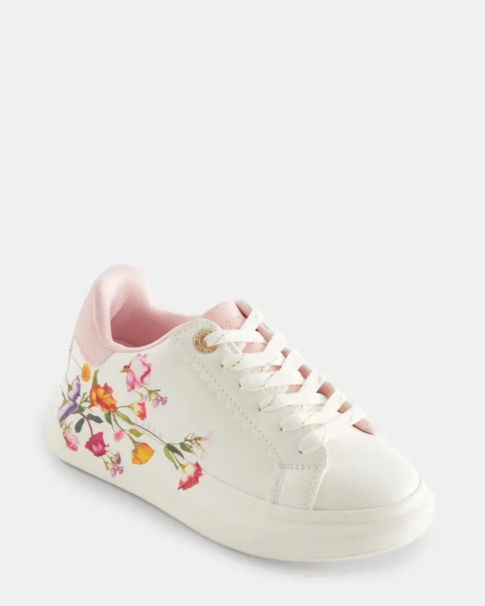 Kids CLAUDDI 8211 Floral Chunky Trainers White Ted Baker Older Girls Kids CLAUDDI 8211 Floral Chunky Trainers White Ted Baker Older Girls
