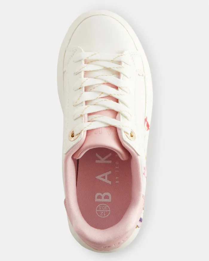 Kids CLAUDDI 8211 Floral Chunky Trainers White Ted Baker Older Girls Kids CLAUDDI 8211 Floral Chunky Trainers White Ted Baker Older Girls