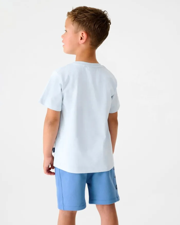 Kids CRAKLES 8211 Branded Cotton TShirt And Shorts Set Blue Ted Baker Sets and Outfits Kids CRAKLES 8211 Branded Cotton TShirt And Shorts Set Blue Ted Baker Sets and Outfits