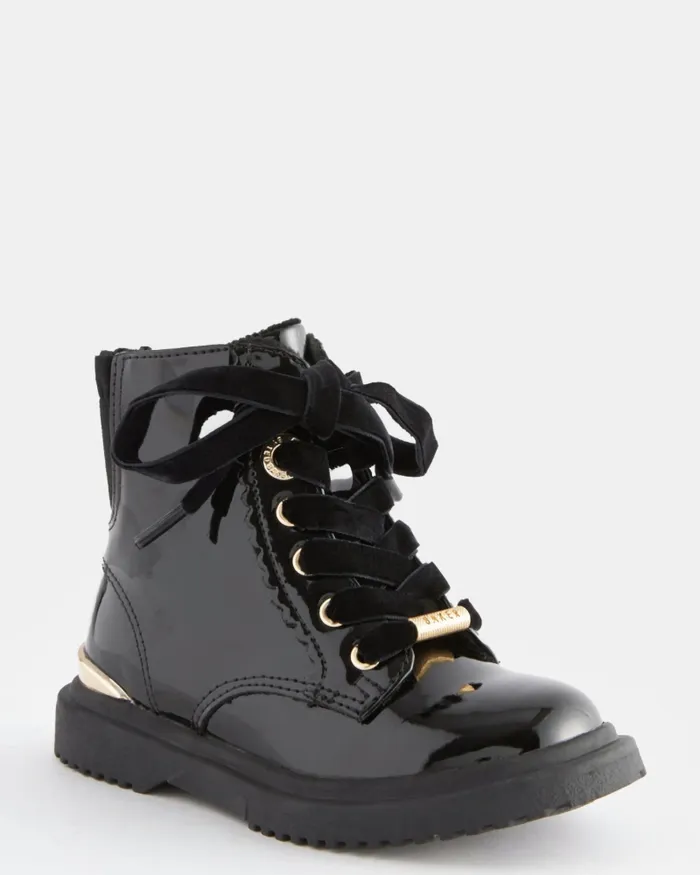 Kids KAMILAE 8211 Patent Ankle Boots Black Ted Baker Younger Girls Kids KAMILAE 8211 Patent Ankle Boots Black Ted Baker Younger Girls