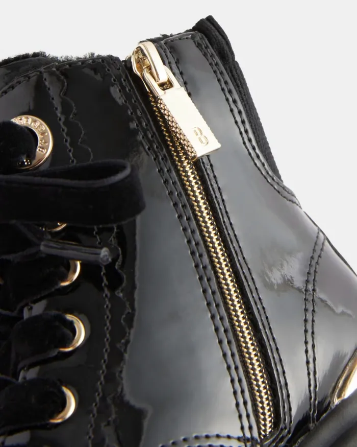 Kids KAMILAE 8211 Patent Ankle Boots Black Ted Baker Younger Girls Kids KAMILAE 8211 Patent Ankle Boots Black Ted Baker Younger Girls