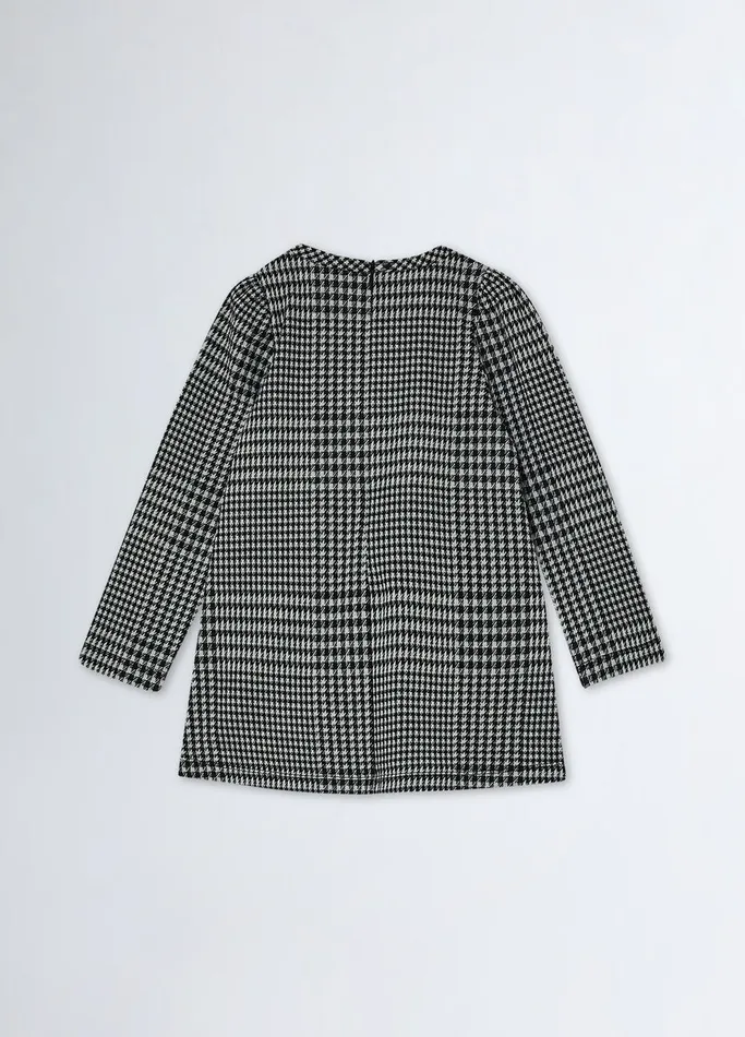 Kids Liujo Dresses and Jumpsuits Houndstooth Dress Black