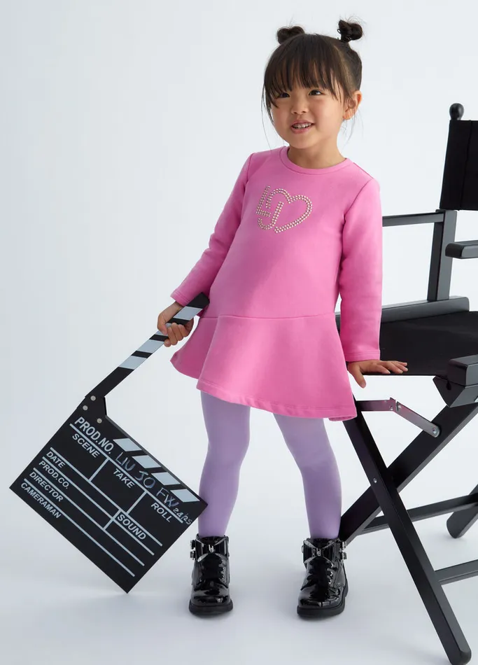 Kids Liujo Dresses and Jumpsuits Sweatshirt Dress Pink