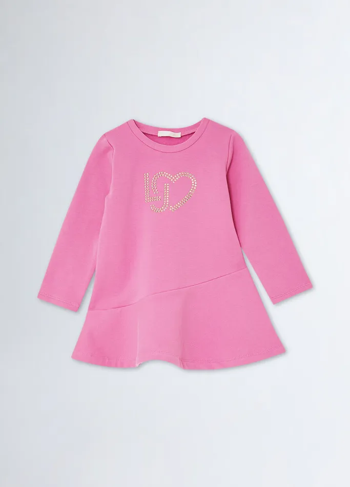 Kids Liujo Dresses and Jumpsuits Sweatshirt Dress Pink