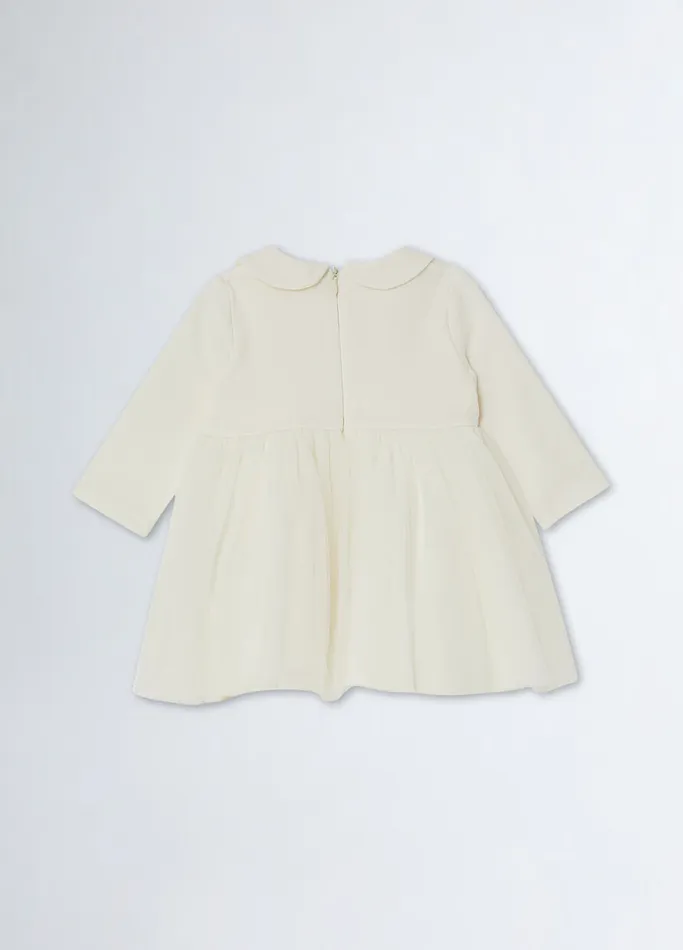 Kids Liujo Dresses and Sets Fleece And Tulle Dress Butter