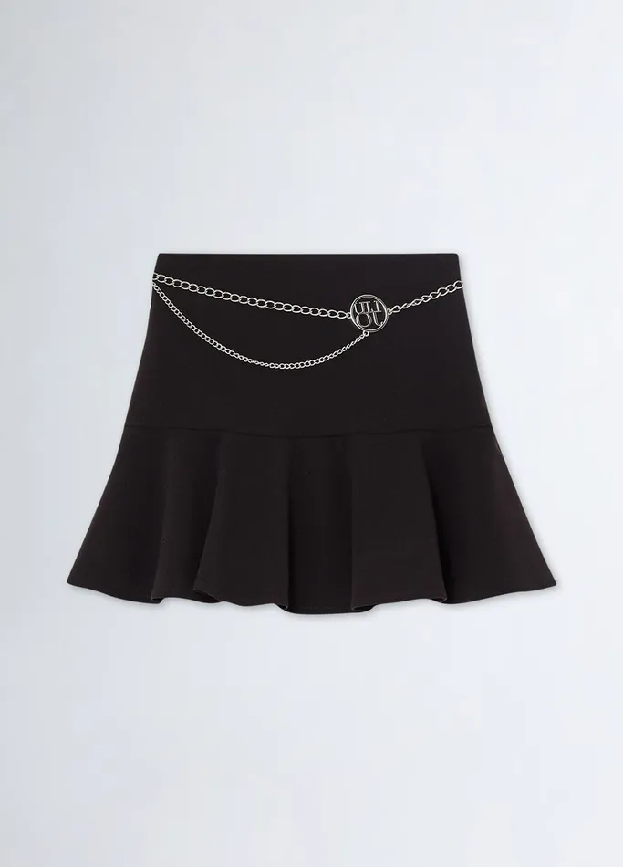 Kids Liujo Trousers and Skirts Stretch Skirt Black