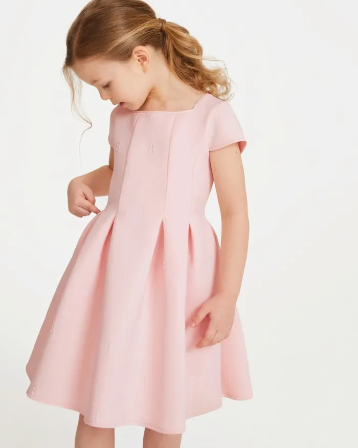 Kids NEVES 8211 Debossed Scuba Dress Pink Ted Baker Dresses Kids NEVES 8211 Debossed Scuba Dress Pink Ted Baker Dresses