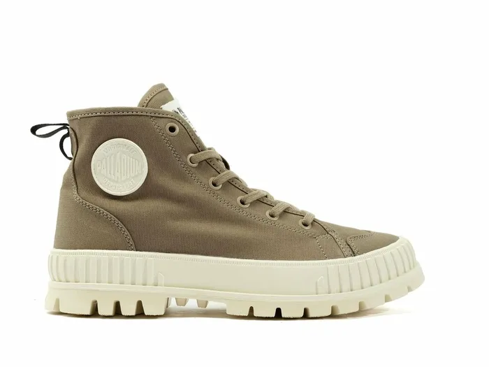 Kids Palladium Boots Pallashock Organic 2 Dusky Green