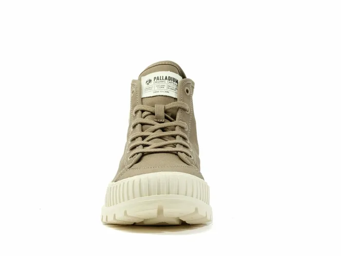 Kids Palladium Boots Pallashock Organic 2 Dusky Green