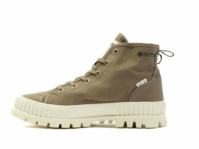 Kids Palladium Boots Pallashock Organic 2 Dusky Green