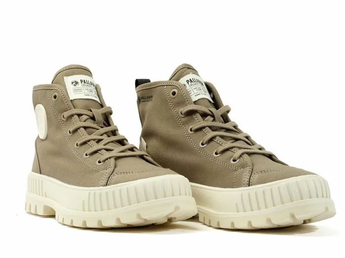Kids Palladium Boots Pallashock Organic 2 Dusky Green