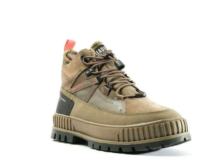 Kids Palladium Boots Pallashock Travel Wp Dusky Green