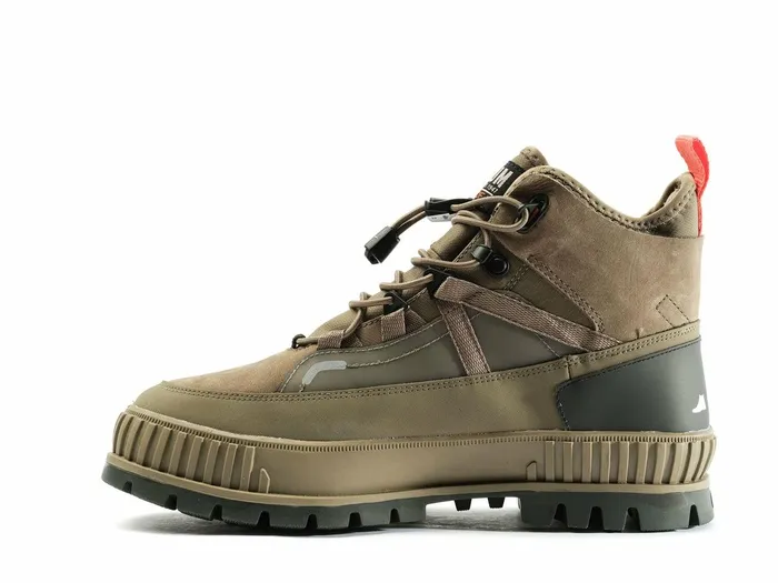 Kids Palladium Boots Pallashock Travel Wp Dusky Green