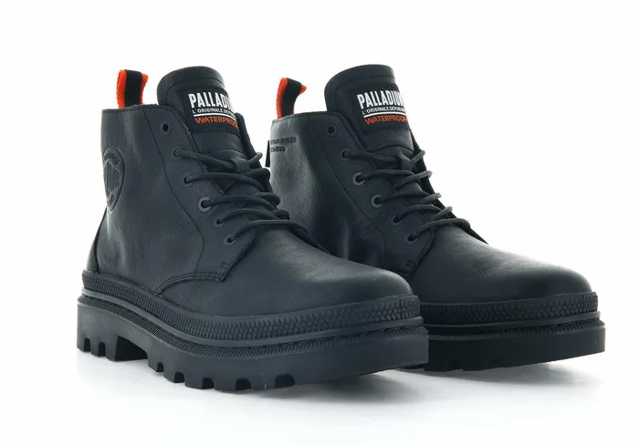 Kids Palladium Boots Pallatrooper Hi2 Blackblack