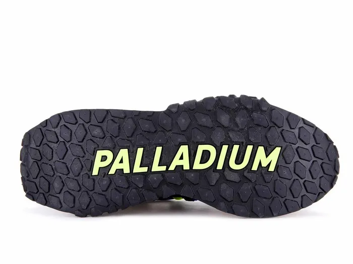 Kids Palladium Sneakers Troop Runner Lace It Olive Night Firecracker