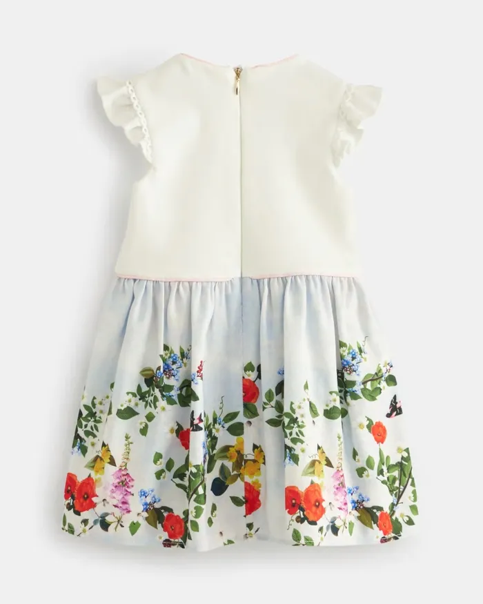 Kids PHOEEBS 8211 Frill Sleeve Printed Mockable Dress Multicoloured Ted Baker Younger Girls Kids PHOEEBS 8211 Frill Sleeve Printed Mockable Dress Multicoloured Ted Baker Younger Girls