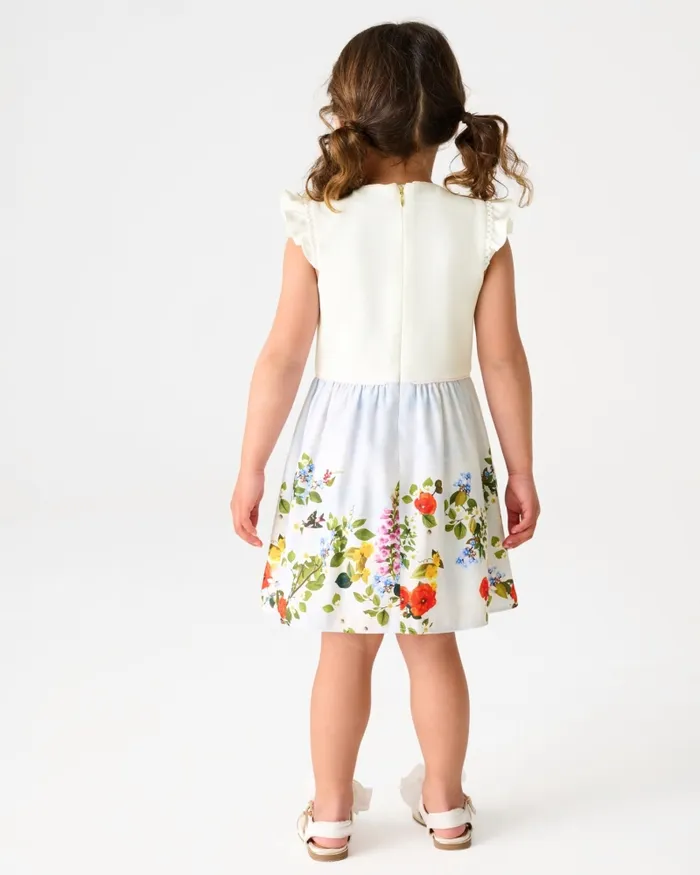 Kids PHOEEBS 8211 Frill Sleeve Printed Mockable Dress Multicoloured Ted Baker Younger Girls Kids PHOEEBS 8211 Frill Sleeve Printed Mockable Dress Multicoloured Ted Baker Younger Girls