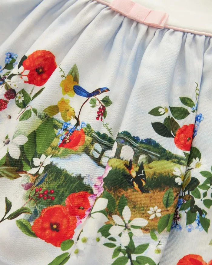 Kids PHOEEBS 8211 Frill Sleeve Printed Mockable Dress Multicoloured Ted Baker Younger Girls Kids PHOEEBS 8211 Frill Sleeve Printed Mockable Dress Multicoloured Ted Baker Younger Girls