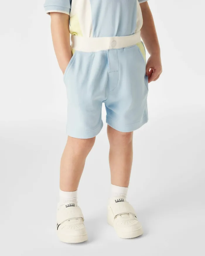 Kids RADU 8211 Colour Block Polo Shirt And Shorts Set Blue Ted Baker Sets and Outfits Kids RADU 8211 Colour Block Polo Shirt And Shorts Set Blue Ted Baker Sets and Outfits