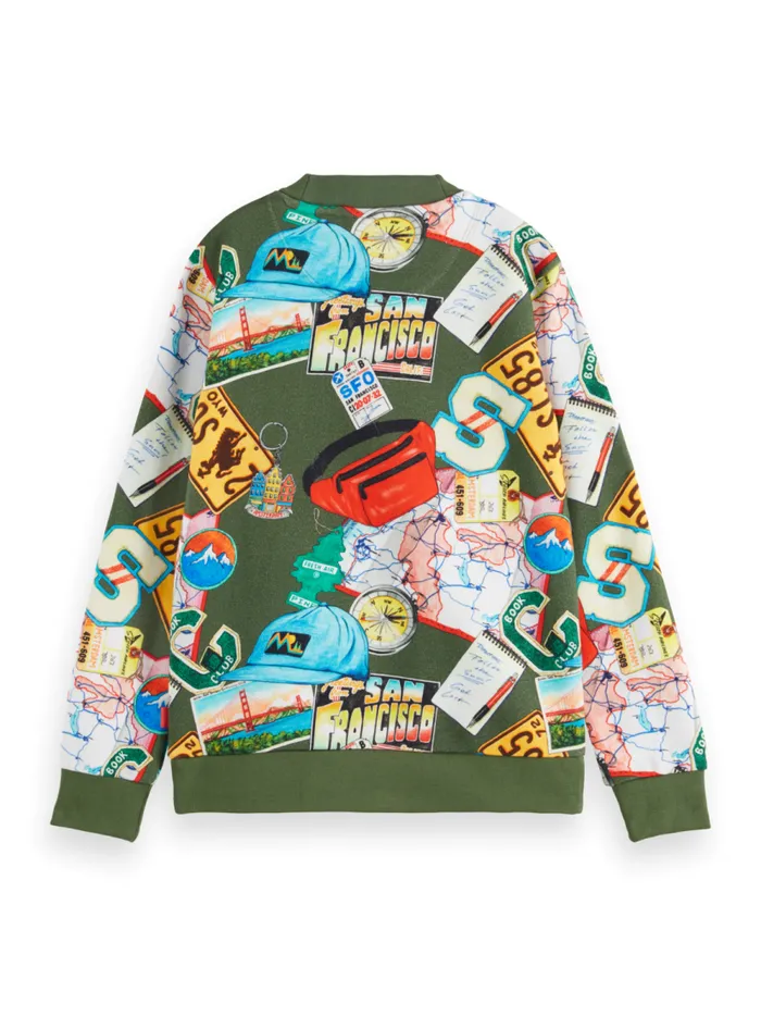 Kids REGULARFIT ALLOVER PRINTED SWEATSHIRT Souvenir Print Colourful Scotch and Soda Sweatshirts and Hoodies Kids REGULARFIT ALLOVER PRINTED SWEATSHIRT Souvenir Print Colourful Scotch and Soda Sweatshirts and Hoodies