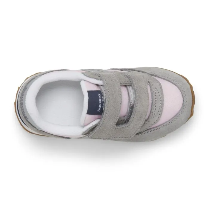 Kids Saucony Baby Jazz Hook 038 Loop Sneaker Blushgraysilver