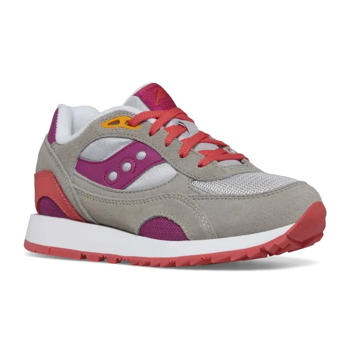 Kids Saucony Shadow 6000 Sneaker Greypurplecoral