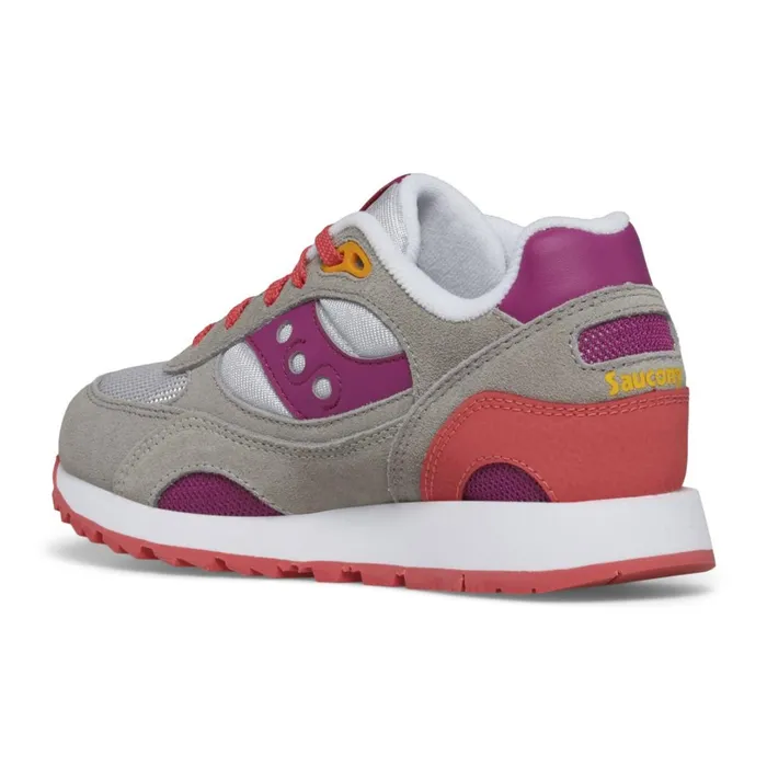 Kids Saucony Shadow 6000 Sneaker Greypurplecoral