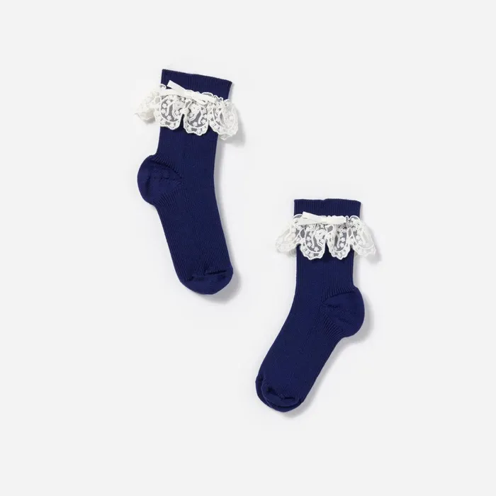 Kids Self Portrait Lace Trim Bow Socks Kids Self Portrait Lace Trim Bow Socks